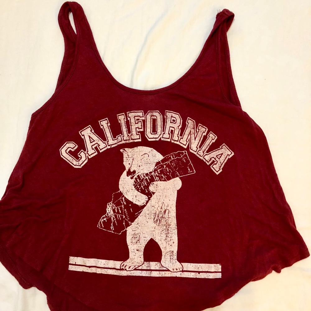 Love Culture California Cropped Swing Tank